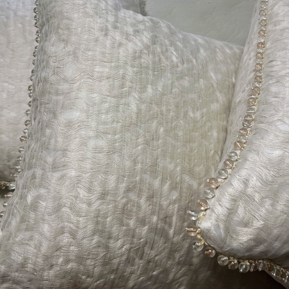 EASTERN ACCENTS -Harper Sheer Overlay Euro Sham , Set of 3 - Picture 9 of 16